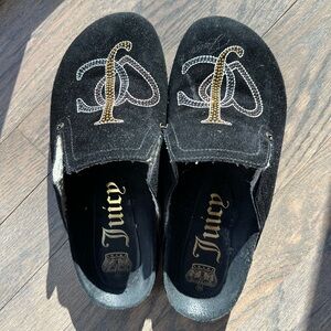 Juicy Couture Sherpa Lined Mules Embroidered Logo